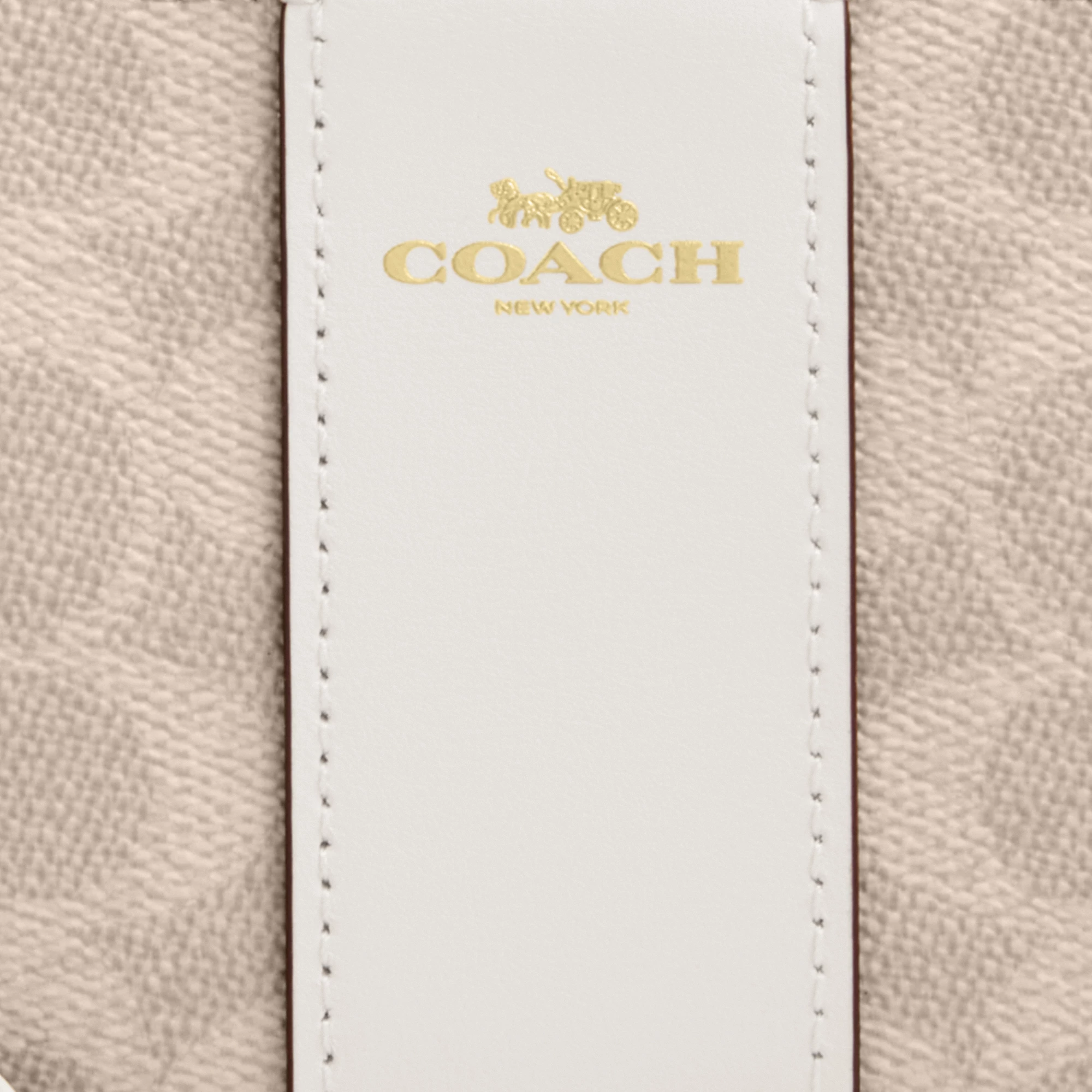 COACH®,Corner Zip Wristlet In Signature Canvas With Stripe,Wristlet,Pouch,Color Block,Casual,Beige