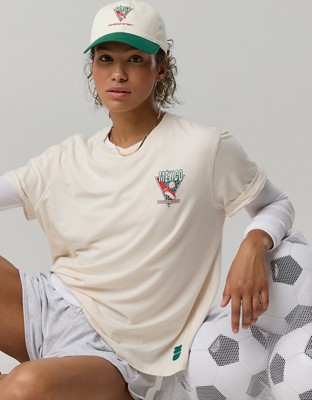 FWC26™ OFFLINE By Aerie Let's Stretch Oversized T-Shirt - Bright Red