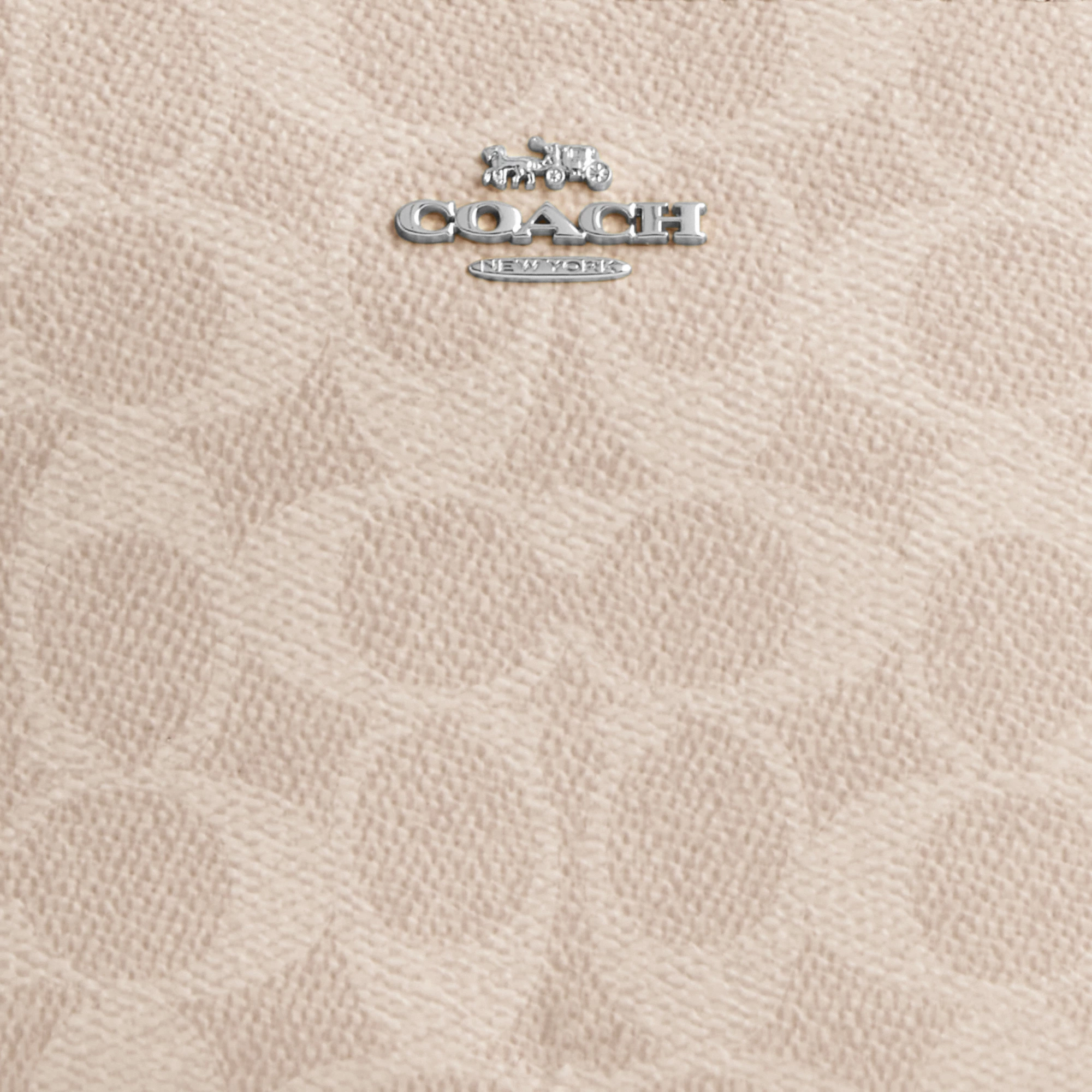 COACH®,Nolita 19 In Signature Canvas,Canvas,Shoulder Bag,Metal,Casual,Beige