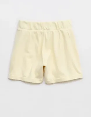 Aerie Go-To Fleece Short - Cozy Yellow