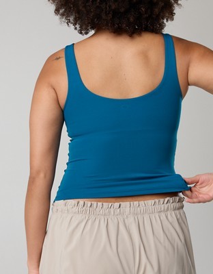 OFFLINE By Aerie Real Me Low Key Tank Top - Twilight Blue
