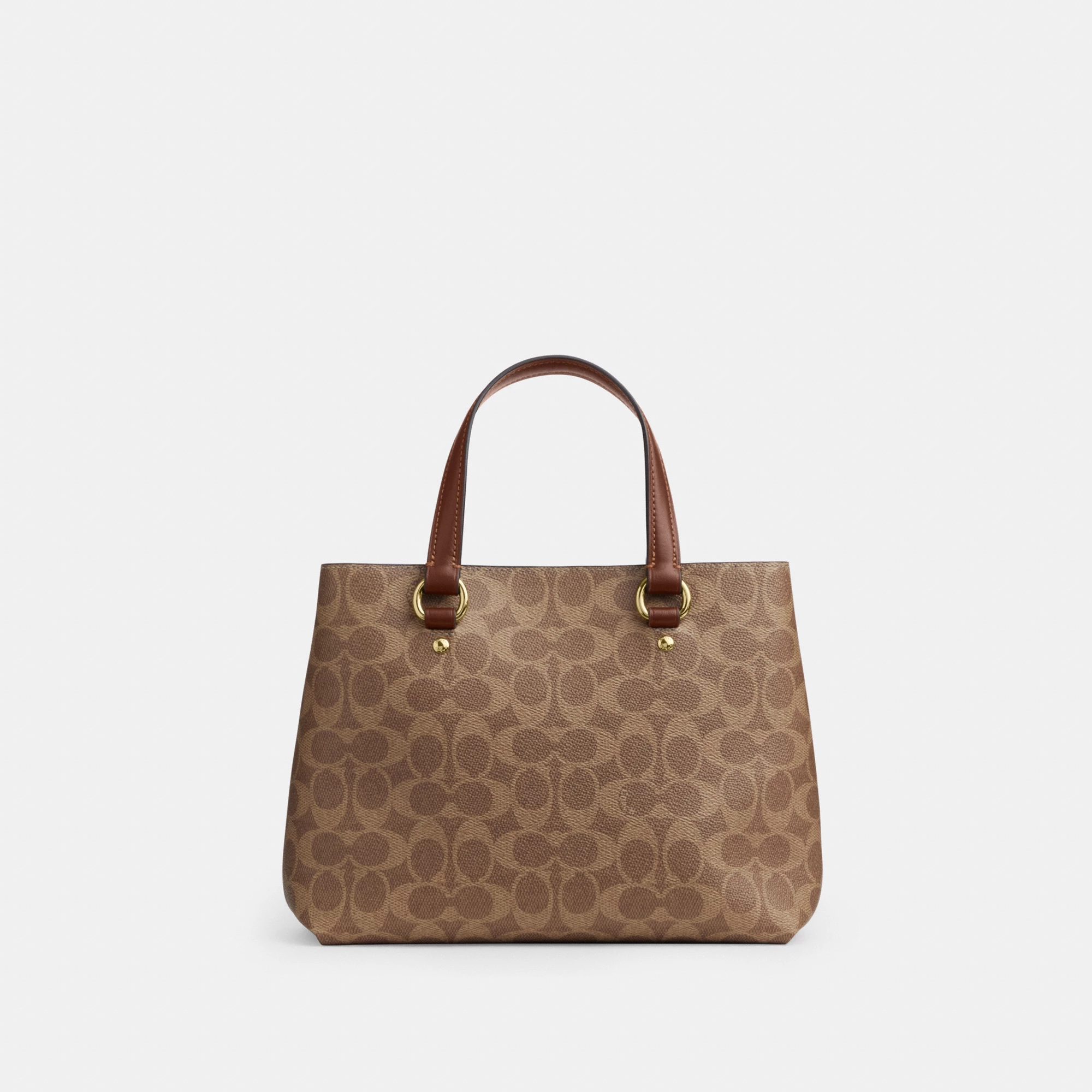 COACH®,Station Carryall Bag In Signature Canvas,,Back View