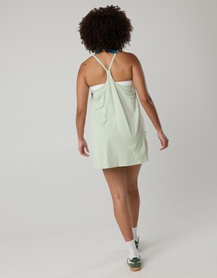 OFFLINE By Aerie OG Cotton Racerback Mini Dress - Aloe