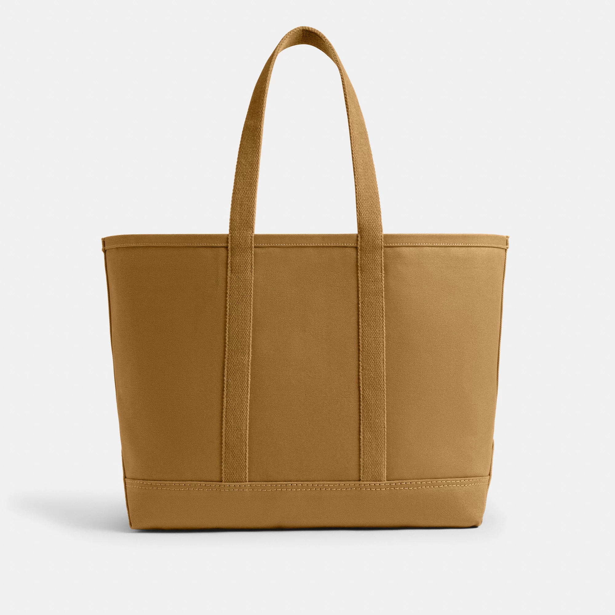 COACH®,Utility Tote,Canvas,Leather,Tote,Word Embellishment,Logo,Sustainable,Casual,Brown,Back View