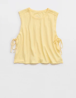 Aerie Happiest Side Tie Tank - Citron