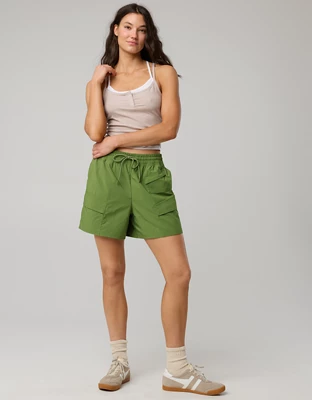 OFFLINE By Aerie Nice Moves Dockside Short - Olive Moss