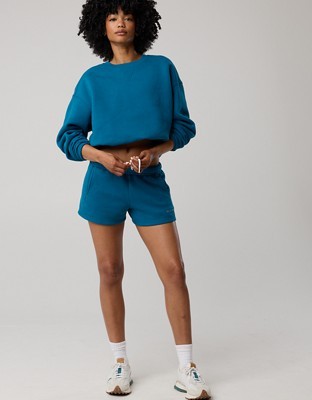 OFFLINE By Aerie 3" Cloud Fleece Short - Twilight Blue