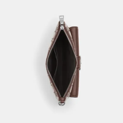 Ashton Wristlet In Signature Jacquard - SVS8S - view 5