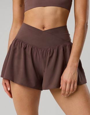OFFLINE By Aerie Real Me Crossover Flowy Short - Relic