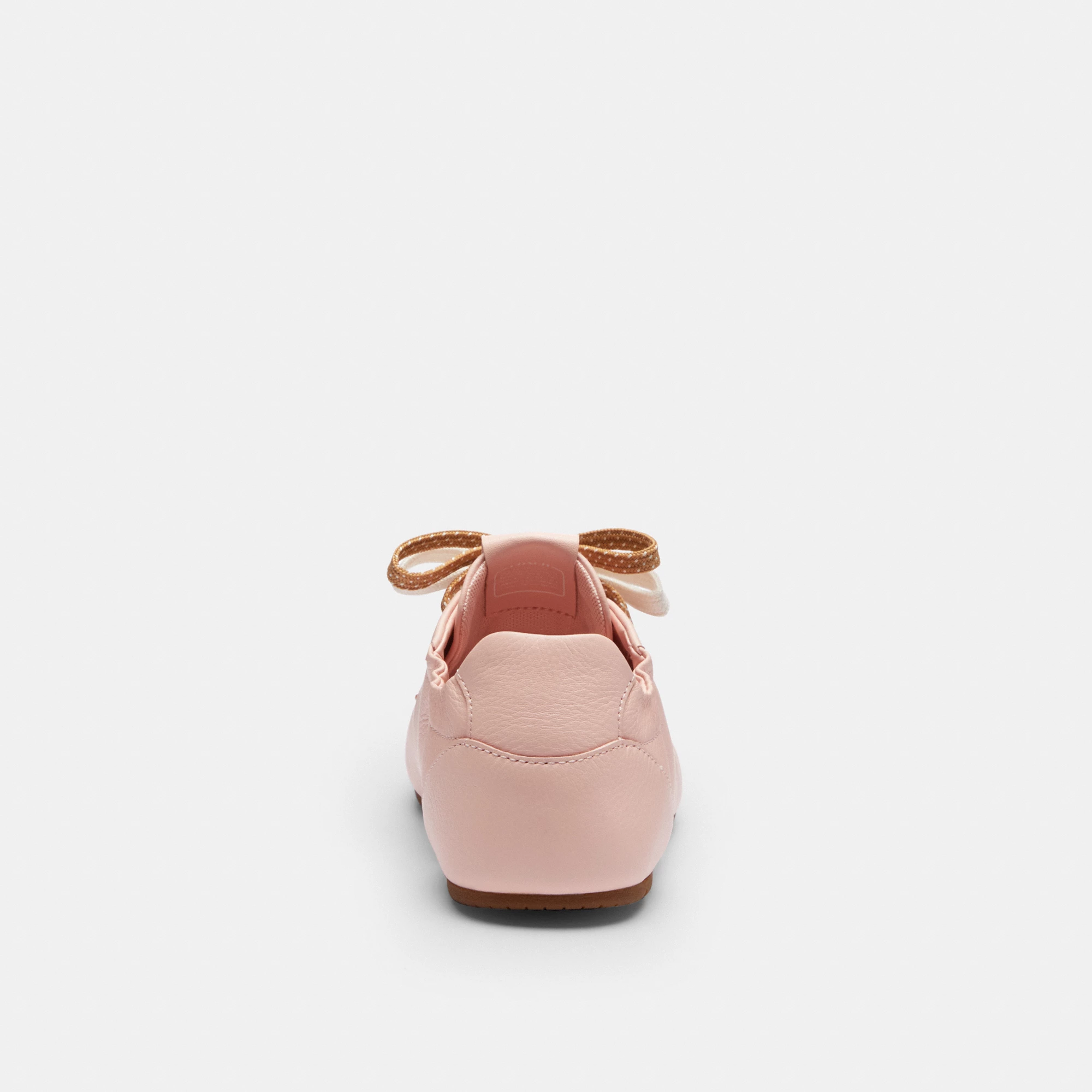 COACH®,Soft Sneaker,Rubber,Leather,Casual,Low Top,Fabric,Perforated,Logo,Pull Tab,Casual,Pink,Alternate View