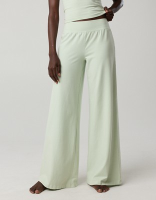 OFFLINE By Aerie OG Cotton Super Wide Leg Pant - Aloe