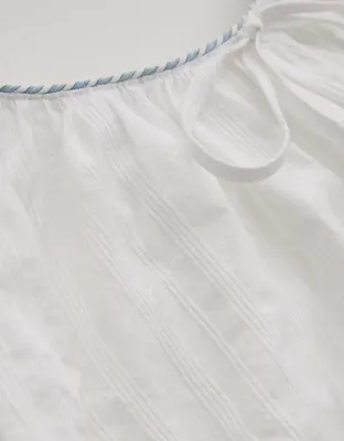 Aerie Seersucker Nightie - White