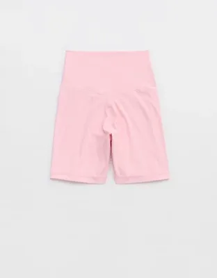 OFFLINE By Aerie Real Me Crossover High Waisted 5" Bike Short - Club Pink
