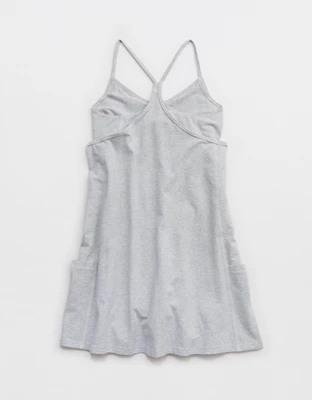 OFFLINE By Aerie OG Cotton Racerback Mini Dress - Medium Heather Gray