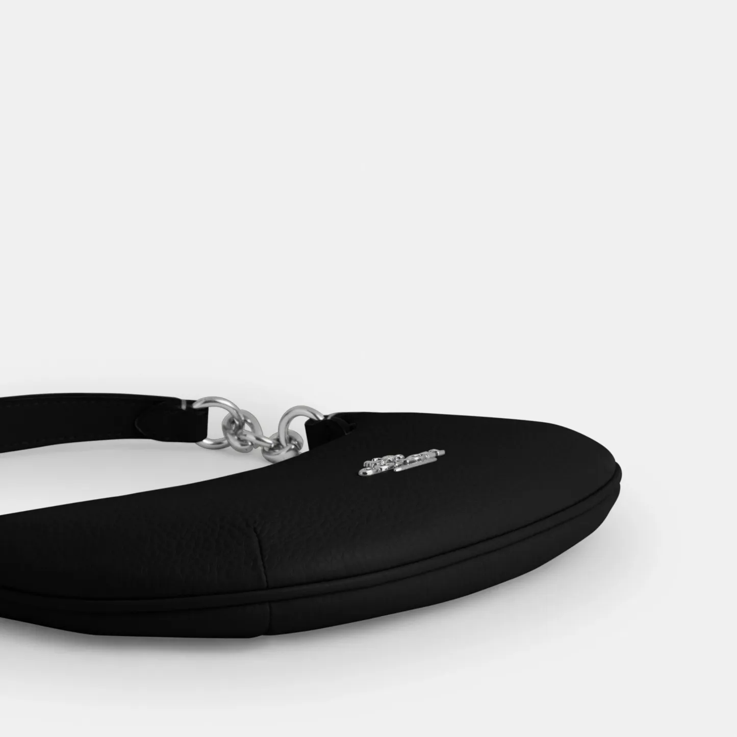 COACH®,Mini Payton Bag,Leather,Recycled Polyester,Shoulder Bag,Logo,Metal,Chain Detail,Compact,Gold Metal,Day Party,Black,Outsole View