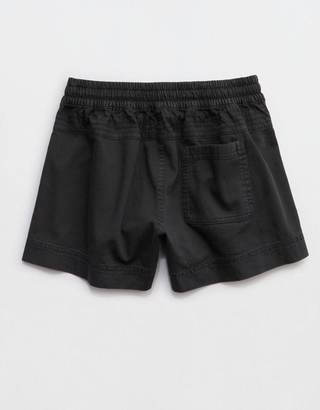 Aerie Woven Pull-On Short - Smoked Gray