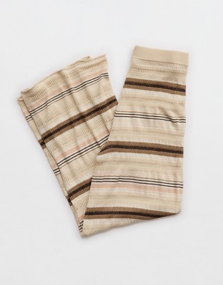 Aerie Open Knit Shimmer Pant - Cake Batter