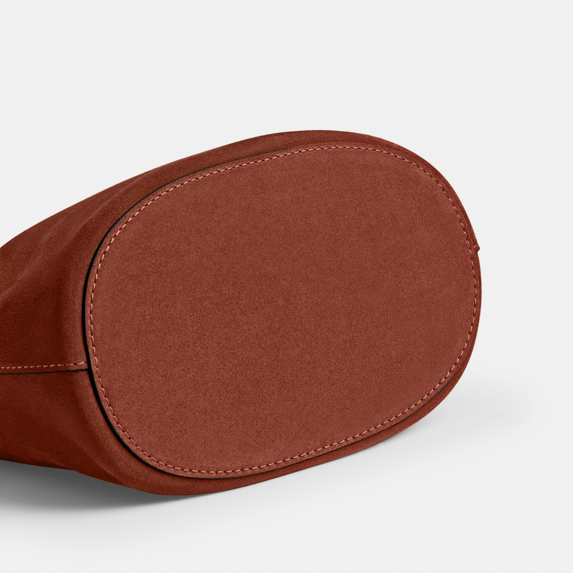 COACH®,Bleecker Bucket Bag,Leather,Suede,Bucket,Hobo,Embellished,Lined,Adjustable,Gold Metal,Casual,Brown,Outsole View