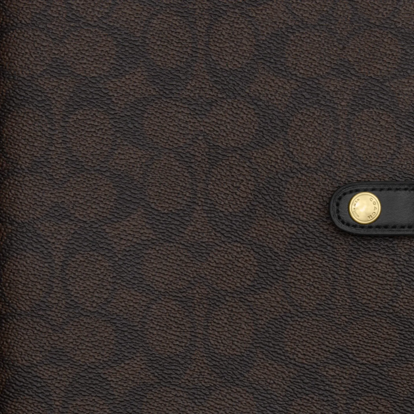 COACH®,Notebook In Signature Canvas,Leather,Notebook,Black