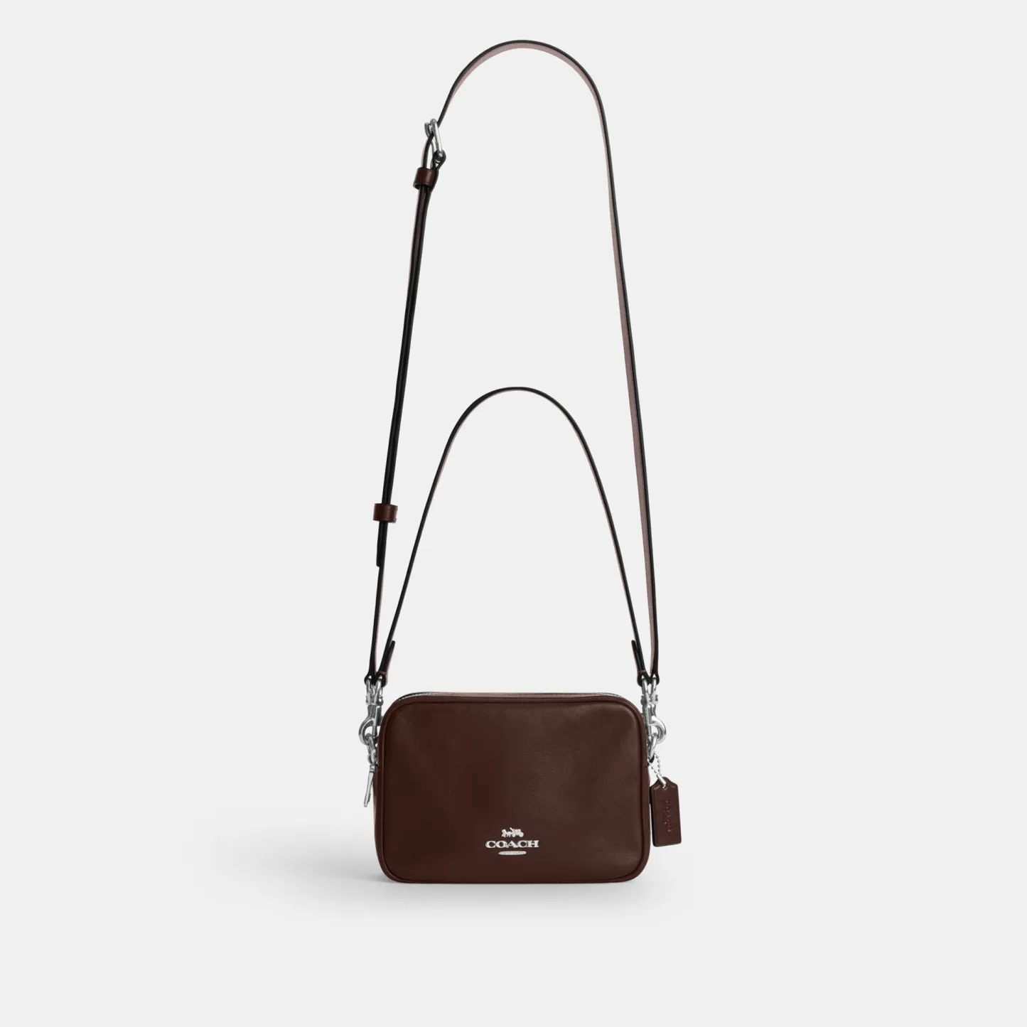COACH®,Mini Carey Crossbody Bag,Leather,Recycled Polyester,Crossbody,Logo,Metal,Casual,Brown
