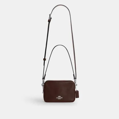 COACH®,Mini Carey Crossbody Bag,Leather,Recycled Polyester,Crossbody,Logo,Metal,Casual,Brown