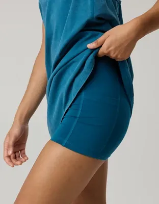 OFFLINE By Aerie OG Cotton Racerback Mini Dress - Twilight Blue