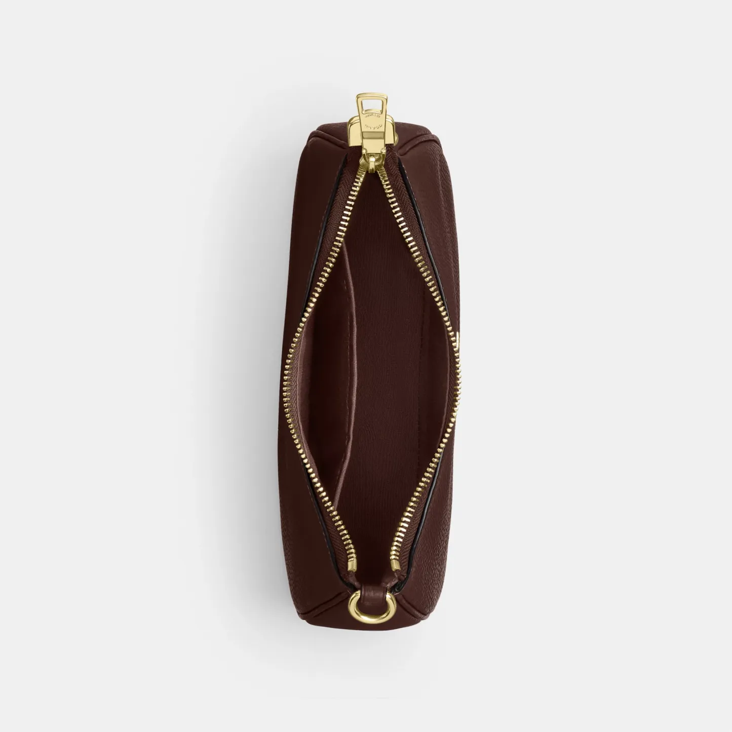COACH®,Teri Shoulder Bag,Shoulder Bag,Chain Detail,Metal,Logo,Casual,Brown,Inside View,Top View