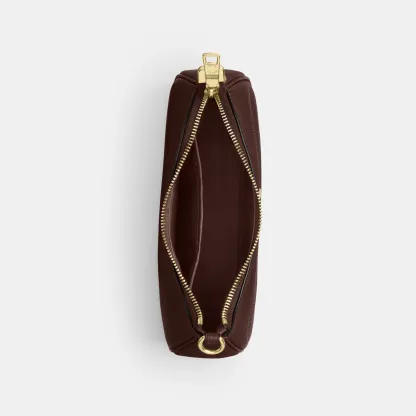 COACH®,Teri Shoulder Bag,Shoulder Bag,Chain Detail,Metal,Logo,Casual,Brown,Inside View,Top View