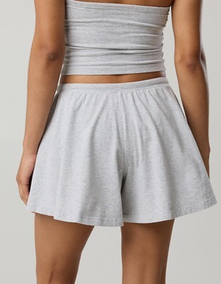 OFFLINE By Aerie OG Cotton Flowy Short - Medium Heather Gray