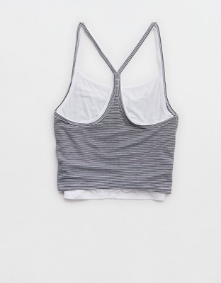 OFFLINE By Aerie Thumbs Up Layered Tank Top - Royal Navy