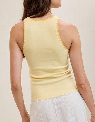 Aerie High Neck Tank Top - Citron