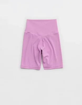 OFFLINE By Aerie Real Me Crossover High Waisted 5" Bike Short - Purple Space