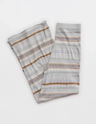 Aerie Open Knit Shimmer Pant - Misty Sky