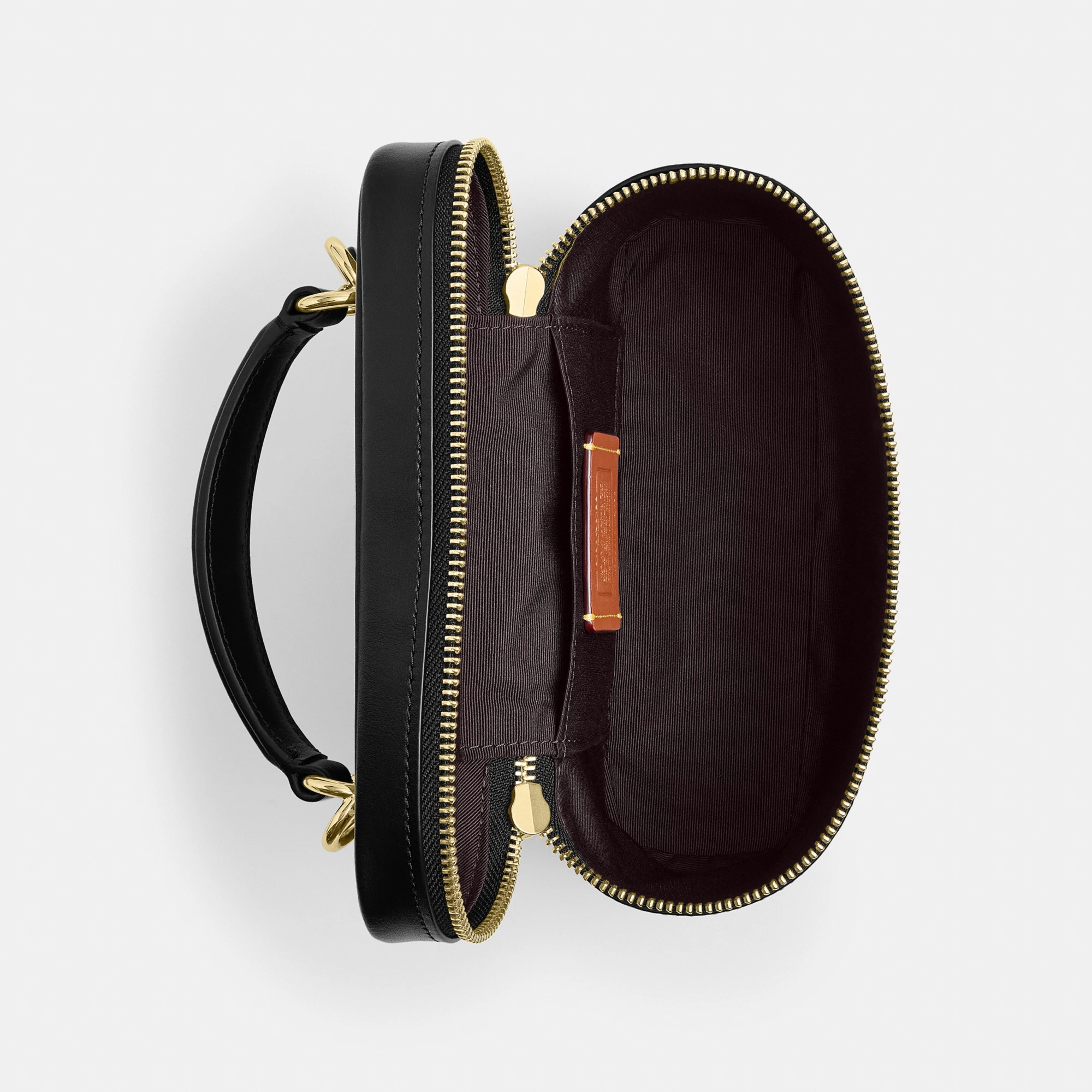 COACH®,Rainer Crossbody Bag 18 In Signature Canvas,Canvas,Recycled Polyester,Leather,Crossbody,Logo,Adjustable,Sustainable...,Brown,Inside View,Top View