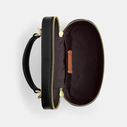 COACH®,Rainer Crossbody Bag 18 In Signature Canvas,Canvas,Recycled Polyester,Leather,Crossbody,Logo,Adjustable,Sustainable...,Brown,Inside View,Top View