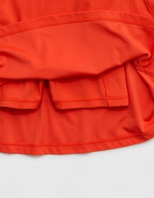 OFFLINE By Aerie Real Me Low Key Mini Dress - Orange Flare