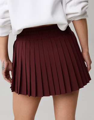OFFLINE By Aerie Pleated Mini Skort - Royal Berry