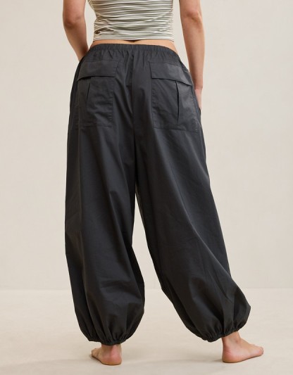 Aerie Woven Balloon Pant - Smoked Gray
