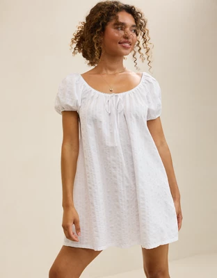 Aerie Seersucker Nightie - White