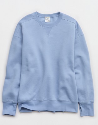 OFFLINE By Aerie Cloud Fleece Oversized Crewneck Sweatshirt - Monaco Blue