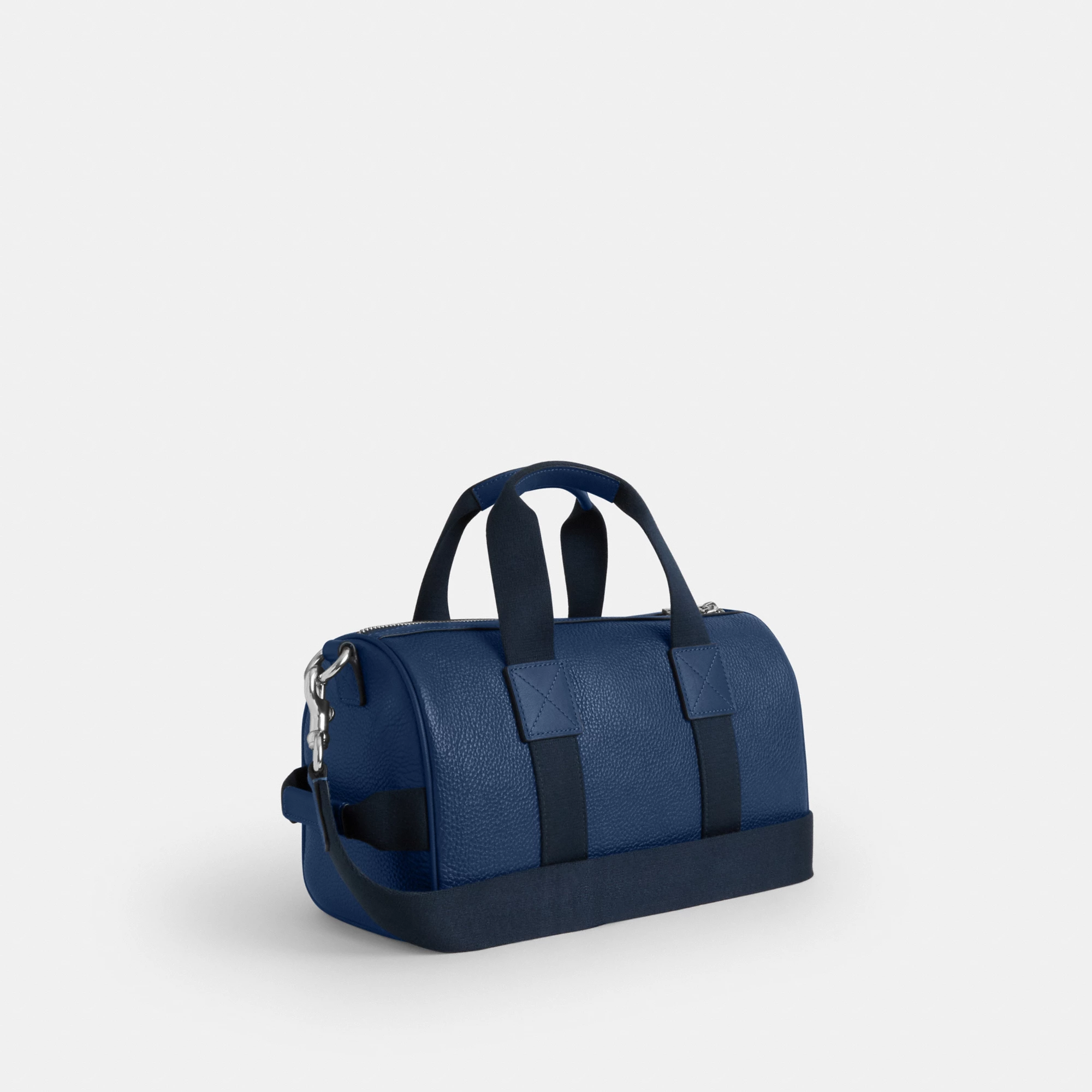 COACH®,Explorer Duffle Bag 28,Leather,Duffle Bag,Logo,Father's Day,Blue,Angle View