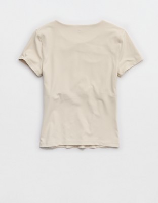 OFFLINE By Aerie Real Me XTRA T-Shirt - Cake Batter