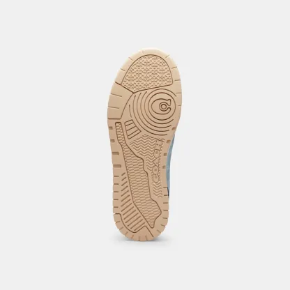 COACH®,Soho Sneaker With Patent Signature,Rubber,EVA,Recycled Polyester,Canvas,Leather,Polyester,Low Top,Casual,Fabric,Pla...,Multi Color,Outsole View