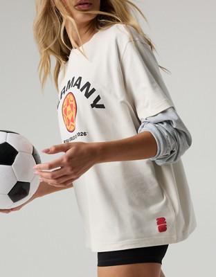 FWC26™ OFFLINE By Aerie Let's Stretch Oversized T-Shirt - Victory Orange