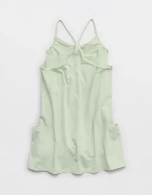 OFFLINE By Aerie OG Cotton Racerback Mini Dress - Aloe