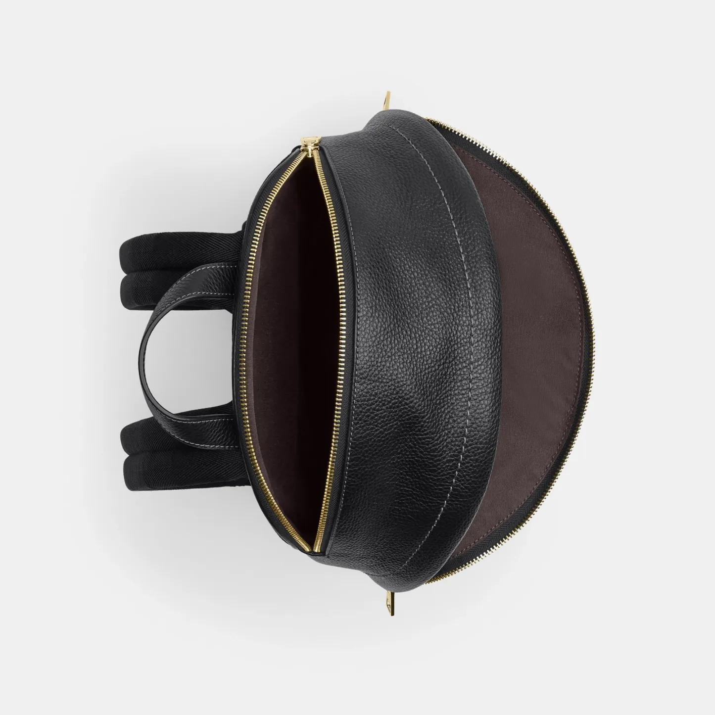 COACH®,Taylor Small Backpack,Recycled Polyester,Leather,Lining Recycled Polyester,Polyester,Backpack,Metal,Logo,Lined,Padd...,Black,Inside View,Top View