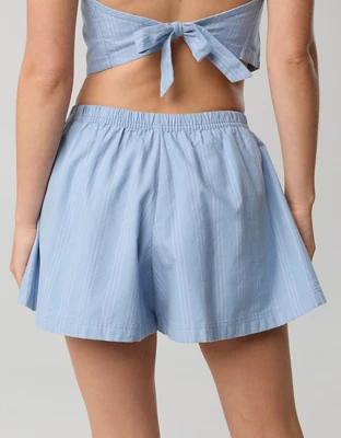 OFFLINE By Aerie Oxford Flowy Short - Monaco Blue