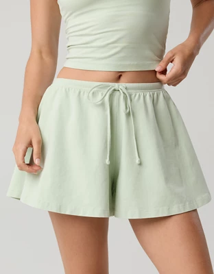 OFFLINE By Aerie OG Cotton Flowy Short - Aloe