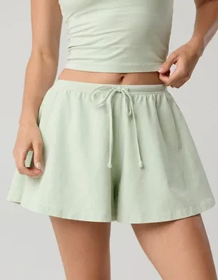 OFFLINE By Aerie OG Cotton Flowy Short - Aloe