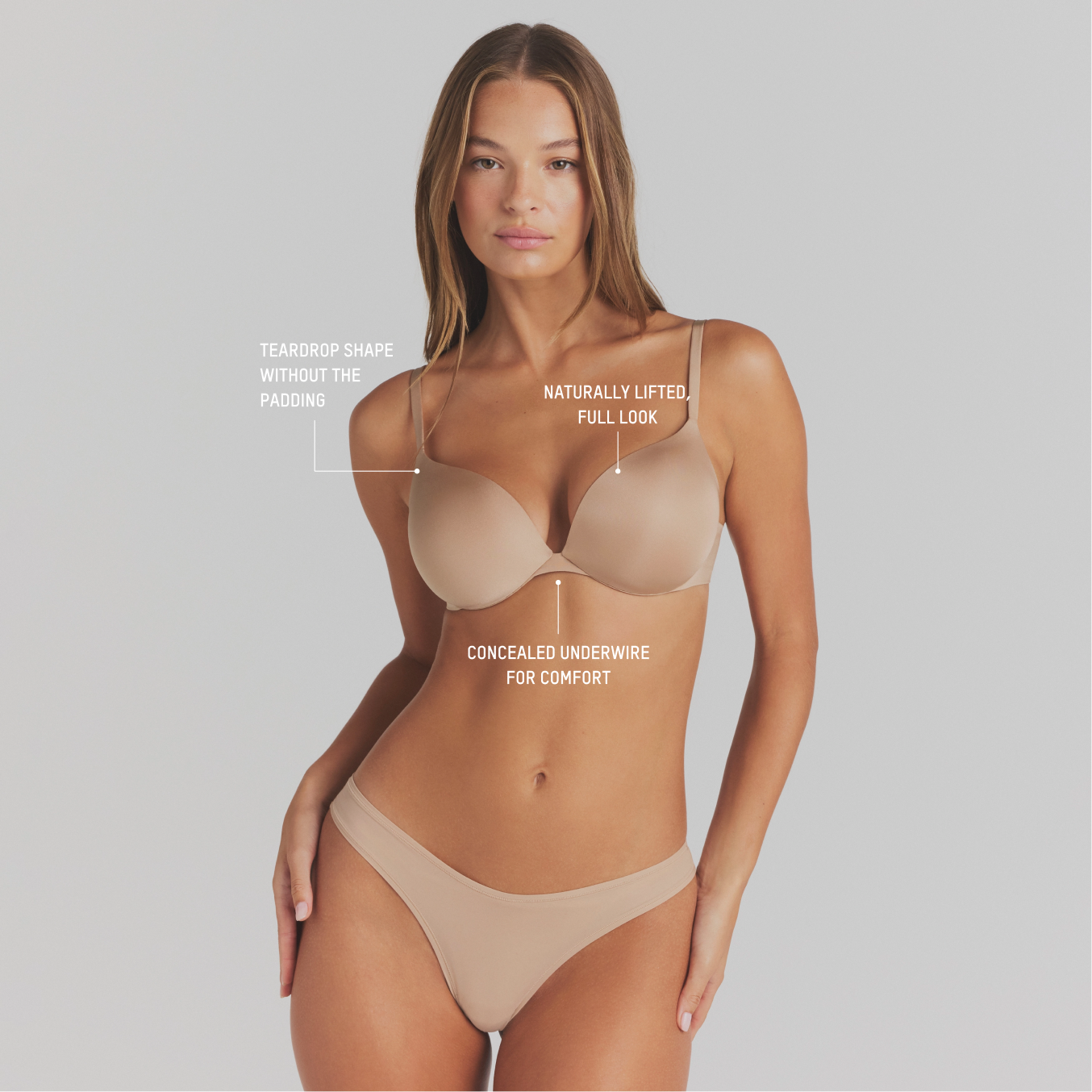 SKIMS ULTIMATE TEARDROP T-SHIRT BRA - CLAY - image 2